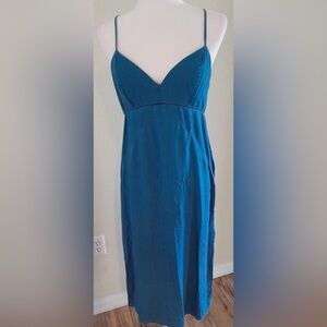 Whimsy & Chic Splendid Chambray Spaghetti strap Midi Dress sz Small